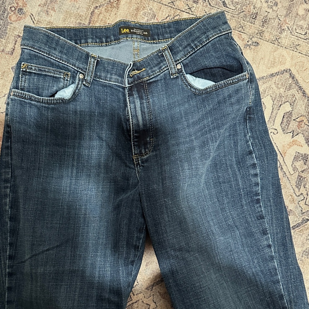 Lee Dark Blue Straight Leg Women's Jeans size 8 - Picture 3 of 3